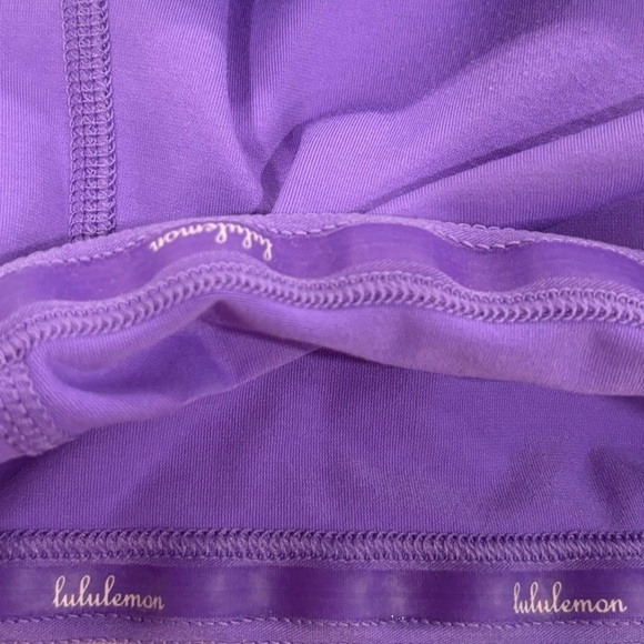 Lululemon Run Breeze By Skirt Skort Power Purple/Aqua Marine Size 2 - Picture 5 of 6